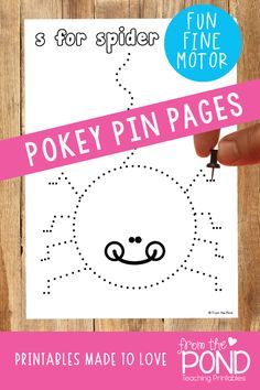 Pinning - Fine Motor and Phonics Fun. Pokey pin is a quiet, skills focussed activity that students love. #fall #classroom #finemotor Push Pin Art, Occupational Therapy Kids, Preschool Fine Motor Activities, Teaching Printables, Fine Motor Activity, Fall Classroom, Fine Motor Activities For Kids, Fall Preschool Activities, From The Pond