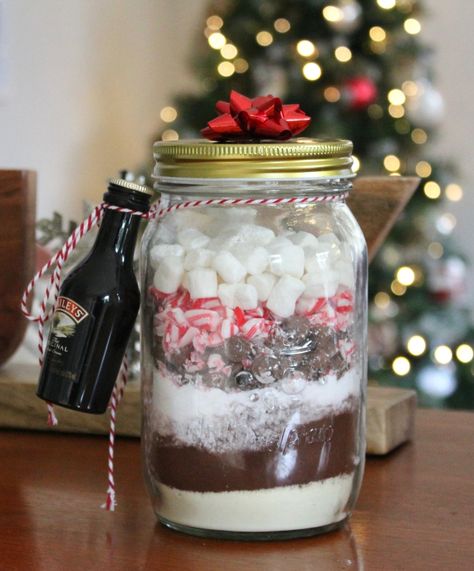 Hot Chocolate In A Jar, Chocolate Jar, Spiked Hot Chocolate, Hot Cocoa Gift, Diy Hot Cocoa, Galaxy Slime, Hot Chocolate Gifts, Cocoa Gift, Hot Chocolate Gift