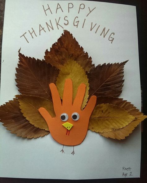 Turkey With Leaves Craft, Turkey Craft With Leaves, Leaf Turkey Craft For Kids, Turkey Leaf Craft, Leaf Turkey Craft, Nanny Ideas, Hand Turkey, Leaf Turkey, Twig Crafts