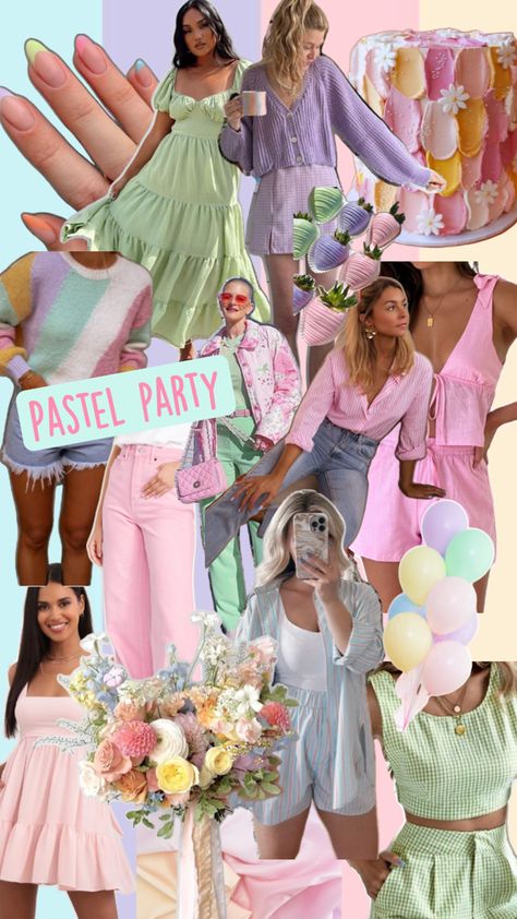 Bachelorette Brunch, Hens Party Themes, Outfits Pastel, Secret Garden Parties, Pastel Birthday, Pastel Theme, Pastel Party, Christmas Party Themes, Bachelorette Party Planning