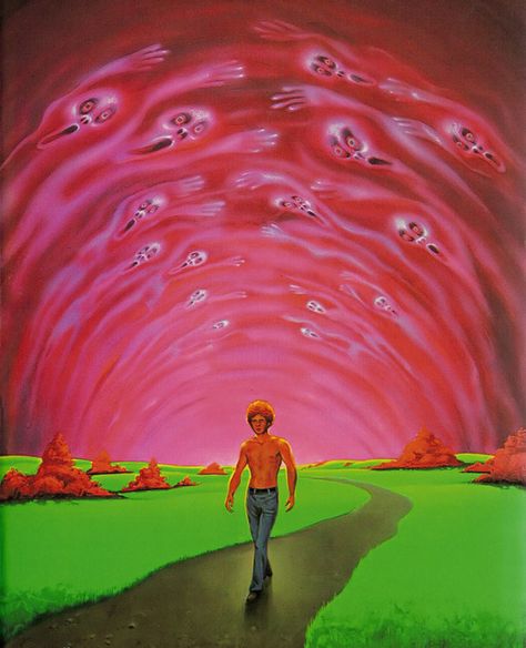 Rainer Fetting, Michael Moorcock, 70s Sci Fi Art, Science Fiction Illustration, Pulp Art, Science Fiction Art, Blood Red, Trippy Art, Ethereal Art