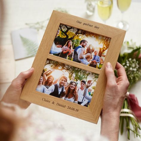 Couples Frame, Split Photo, Photo Frame Wedding, Twin Frame, Wedding Photo Frame, Double Photo Frame, Double Photo, Framed Wedding Photos, Wedding Thank You Gifts