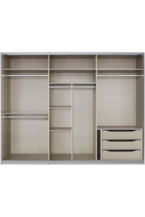 Wardrobe Inside Design, Wardrobe Internal Design, Wardrobe Internal, Sliding Wardrobe Designs, Wardrobe Shelving, Wardrobe Laminate Design, Bedroom Built In Wardrobe, Armoire Dressing, Wardrobe Interior