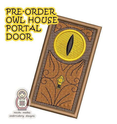 PRE-ORDER The Owl House Portal Door Cosplay Embroidered Iron-On Patch mochimakesshop@etsy.com The Owl House Portal Door, Owl House Portal Door, The Portal, The Owl House, Owl House, Iron On Patches, Up To Date, Bottle Opener Wall, Pre Order