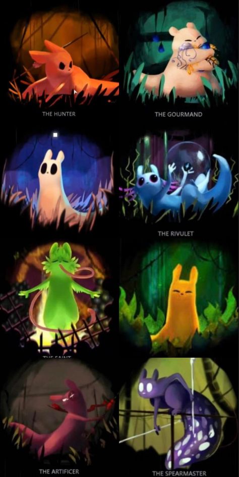 Rain World Official Art, How To Draw Slugcat, Rain World Creatures, Slug Cat Rain World Art, Slug Cat Rain World, Rain World Slugcat Oc, Rain World Slugcat Art, Rain World Gourmand, Spearmaster Rain World