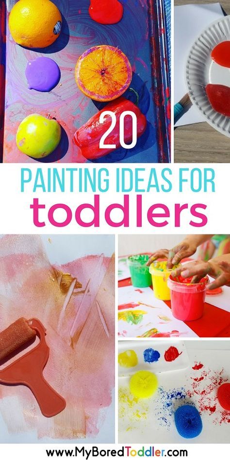 20 painting ideas for toddlers. toddler painting activities and ideas for your one year old, two year old or three year old. Easy painting ideas, finger painting, messy play , #toddlerpainting #toddleractivity #toddlerfun Painting Activities For Toddlers, Painting Ideas For Toddlers, Toddler Painting Activities, Mess Free Painting, Toddler Painting, Sensory Learning, Free Painting, Art Activities For Toddlers, Kid Games