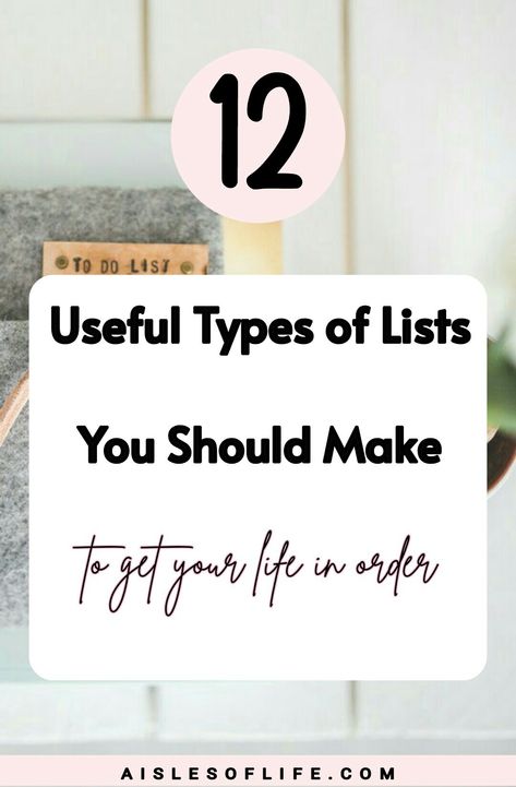 Useful lists to make, types of lists you should make, how to become more organized, types of lists to help you become more organized, organization tips, useful types of lists to make to get your life in order, to-do lists, types of useful lists you need to make, Why you need lists importance, What are good things to make lists for What types of lists do people make? What types of lists are there Why do I have to make lists for everything useful types of lists to make fun lists to make when bored Lists To Make When Bored, Fun Lists To Make, List To Make When Bored, Get Your Life In Order, Life Hacks Every Girl Should Know, Life In Order, Family Tips, Routine Ideas, How To Focus Better