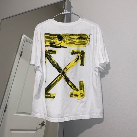 Off white tshirt Off White Tshirt, Simple Tshirt, The Shirt, White Tops, White Tshirt, Frozen, Off White, Outfit Inspo, Mens Tshirts