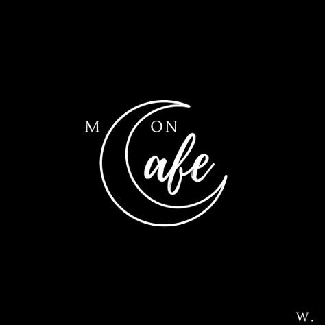 Moon Cafe Logo, Coffee Shop Names, Moon Cafe, Diet Sehat, Coffee Book, Mystic Moon, Coffee Shop Logo, Mini Moon, Cafe Logo