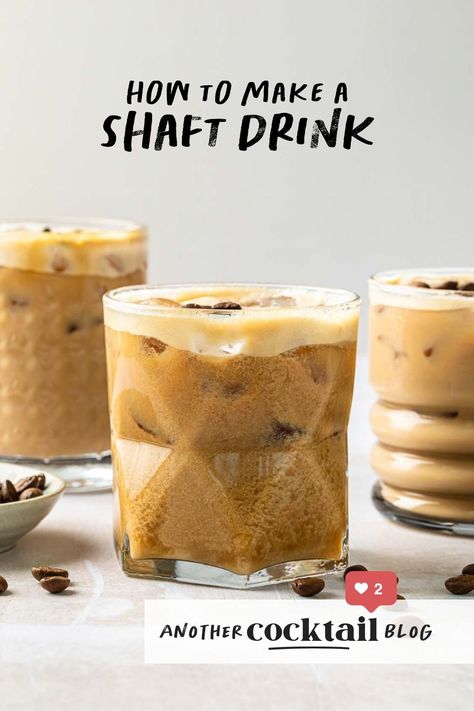 Shaft Drink - Another Cocktail Blog Shaft Drink Recipe, Liqueur Cocktails, Cocktails Made With Vodka, Vodka Sunrise, Bartending Tips, Irish Cream Liqueur, Coffee Liqueur, Vodka Martini, Easy Cocktails