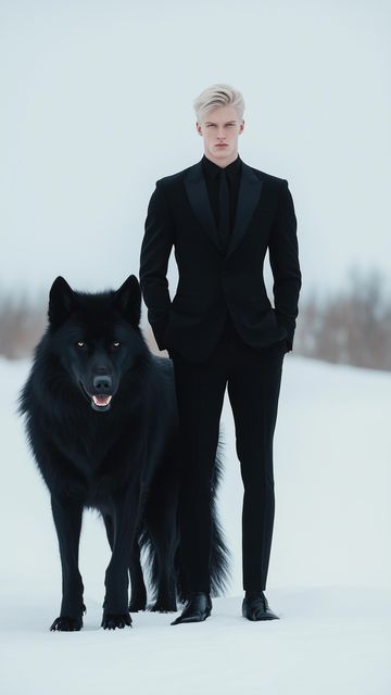 Alpha Male Aesthetic, Omegaverse Aesthetic, Black Wolf Aesthetic, Wolf Outfit, Roses Book, Gentleman Aesthetic, Dark Elegance, Gothic Fantasy Art, Creative Photography Techniques