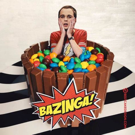 Big Bang Theory Cake, The Big Band Theory, The Bigbang Theory, Cake Designs Images, Cool Cake Designs, Funny Birthday Cakes, Mini Cakes Birthday, Design Cake, 23rd Birthday