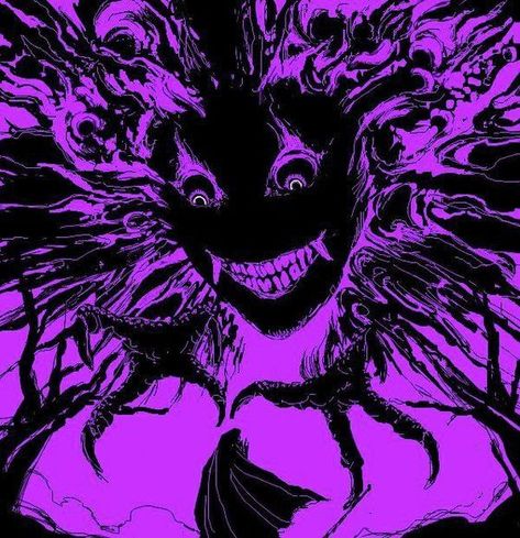 Creepy Pfps, Eldritch Horror, Dark Art Illustrations, Scary Art, Creepy Art, Purple Aesthetic, Art Inspiration Drawing, Funky Art, Surreal Art