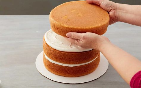 There's nothing more classic than a homemade yellow cake. This recipe creates a yellow cake from scratch with excellent structure and texture, making it perfect for gorgeous layer cakes. Wedding Cake Filling Recipes, Basic Yellow Cake Recipe, Yellow Cake From Scratch, Stack Cake, Homemade Yellow Cake, Cake Flour Substitute, 3 Layer Cakes, Different Types Of Cakes, Yellow Cake Recipe