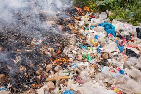 A fifth of the world's plastic garbage is either burned or littered | New Scientist Earth Activities, Garbage Collection, Environmental Problem, New Scientist, Waste Collection, California City, Plastic Pollution, Waste Disposal, 50 Million