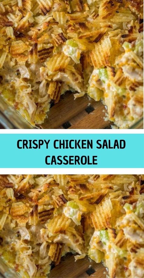 Elevate your salad game with our Crispy Chicken Salad Casserole – a fusion of crispiness and freshness that transforms a classic salad into a comforting casserole. Packed with golden-brown, crunchy chicken tenders, vibrant greens, and a medley of colorful veggies, this dish is a celebration of textures and flavors. Whether you're craving a hearty lunch or a flavorful dinner, this casserole brings a satisfying twist to the world of salads. Chicken Salad Casserole, Crispy Chicken Salad, Salad Casserole, Hot Chicken Salad, Crunchy Chicken Tenders, Picnic Backyard, Crispy Chicken Salads, Hot Chicken Salads, Crunchy Chicken