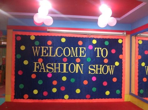 Kids fashion show decoration Fashion Show Preschool, Preschool Fashion Show Ideas, Alphabet Fashion Show Kindergarten, Fashion Show Event Decor, Womens Event Ideas, Fashion Show Decoration, Fashion Show Decorations Ideas, Kg1 Activities, Family Literacy Night Activities