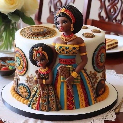 African Cake, Apple Pudding, Birthday Things, Fabulous Cakes, Elegant Birthday Cakes, Fun Cakes, Creative Cake Decorating, Cake Cookie, Beautiful Birthday Cakes