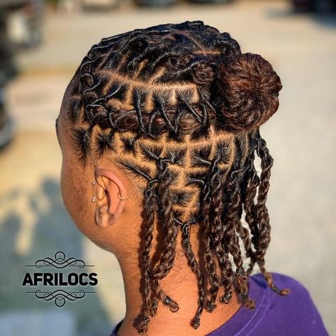 Short Locs In Ponytail, Short Locs Ponytail Styles, Short Locs Hairstyles For Women Dreadlock Styles Dreads Hair, Short 2 Strand Twist Loc Styles, Locs Hairstyles For Women Dreadlocks Short, Loc Styles Medium Updo Women Pineapple, Loc Styles For Short Locs Black Women, Locks Styles For Women Dread Short, Updo Hairstyles For Locs