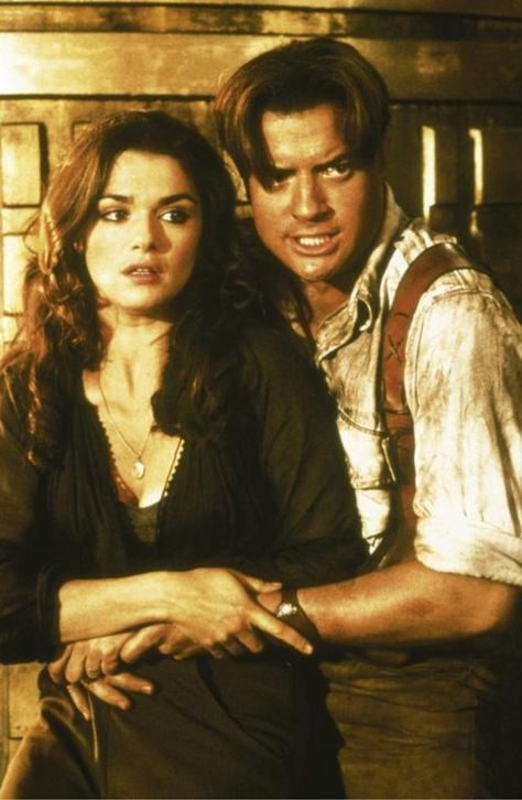 Rick and evie Rachel Weisz The Mummy, Brendan Fraser The Mummy, Mummy Movie, Couples Cosplay, Brendan Fraser, The Mummy, Rachel Weisz, Actrices Hollywood, Movie Couples