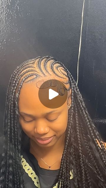 MIA / MRS PIMP YOUR HAIR / HAIRSTYLIST on Instagram: "🌟trend hairstyle!!!! Fulani/lemonade braids😍😍🌟NEATTT!!

#miakhylahair #fulanibraids #braider #braidersinatlanta" Prom Dresses Short Blue, Half Braided Hairstyles, Lemonade Braids, Cornrows Styles, Protective Hairstyles Braids, Short Braids, Fulani Braids, Braids With Extensions, Beauty Lounge