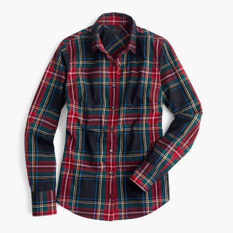 Shop the Perfect Shirt In Stewart Plaid at JCrew.com and see the entire selection of Women's Shirts. Stewart Plaid, Crew Clothing, Plaid Blouse, Jcrew Women, Plaid Flannel Shirt, Tailored Shirts, Slim Fit Shirt, Plaid Tops, Tartan Plaid