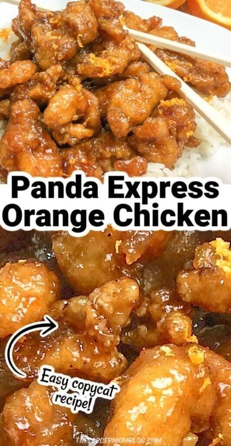 You don't have to order Panda Express anymore after trying this delicious orange chicken recipe from the Soccer Mom Blog! This easy copycat recipe is perfect for a date night in. Plus, it is healthier than take-out! Make your own orange chicken this weekend! Panda Express Orange Chicken Recipe, Panda Express Orange Chicken, Homemade Chinese Food, Restaurant Copycat, Meat Dish, Orange Chicken Recipe, Chinese Cooking Recipes, Fry Sauce, Panda Express