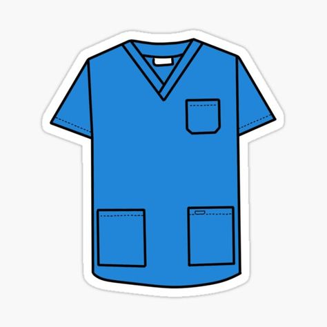 "Nursing Scrubs" Sticker by Anastasia-4-art | Redbubble Scrub Nurse, Nursing Stickers, Nurse Stickers, Science Stickers, Scrubs Uniform, Blue Scrubs, Scrubs Nursing, Digital Sticker, 로고 디자인