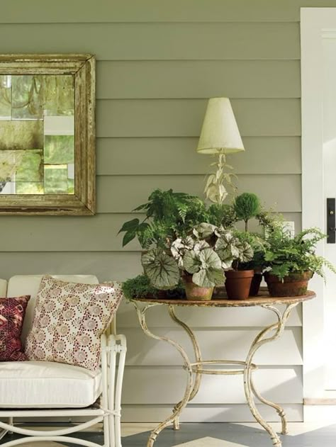 A Thoughtful Place, Porch Life, Porch Plants, Diy Outdoor Decor, Small Potted Plants, Front Porch Decorating, Decks And Porches, Cool Ideas, Porch Patio