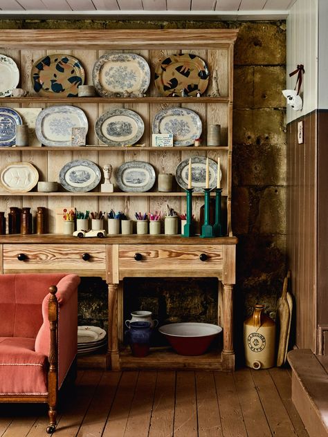 Exploring the distinctive tradition of the Irish dresser | House & Garden Pine Kitchen Cabinets, Unfitted Kitchen, Built In Dresser, Large Dresser, Pine Kitchen, Welsh Dresser, Dresser Design, Kitchen Dresser, Arts And Crafts House