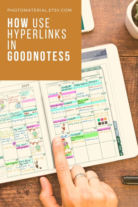 How To Add Hyperlinks To Goodnotes, How To Hyperlink Goodnotes, Good Notes How To Use, Digital Planning Ideas, Goodnotes Hyperlinks, Hyperlinks In Goodnotes, Goodnotes 5 Planner, Good Notes 5, Goodnotes Hacks