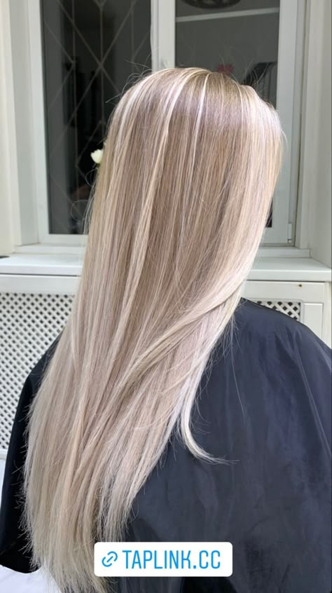 Icy Natural Blonde, Pearl Blonde Hair Highlights, Silvery Blonde Highlights, Cool Toned Blonde Hair With Lowlights, Blonde Hair With White Highlights, Cold Blonde Highlights, Icy Blonde Hair With Lowlights, Cool Toned Blonde Hair Pale Skin, Full Head Of Highlights On Brown Hair