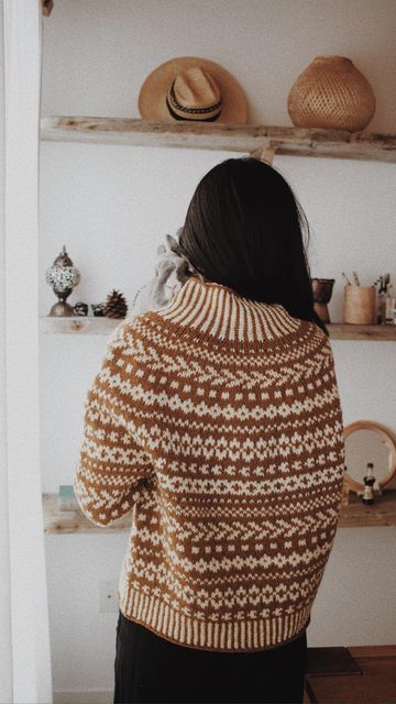 The Knitter, Knit Colorwork Sweater, Fairisle Jumper Knitting Pattern, Traditional Winter Knitted Sweater, Nordic Knitting Patterns, Fairisle Jumper, Fairisle Patterns, Scandinavian Hand Knitted Winter Knitting Pattern, Scandinavian Hand Knitted Winter Sweater