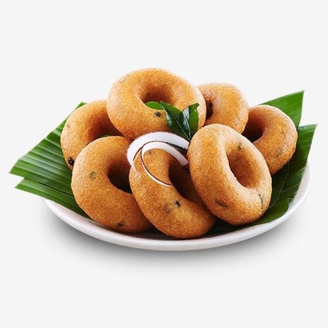 Indian Clipart, Medu Vada Recipe, Breakfast Clipart, Food Photography Cake, Delicious Food Image, Food Kiosk, Fried Fish Recipes, Coconut Chutney, Food Png