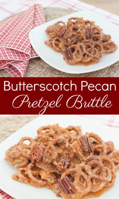 Butterscotch Pecan Pretzel Brittle - This sweet treat is great for snacking and it makes a good Christmas gift to give to friends and neighbors. virginiasweetpea.com #brittle #pecan #butterscotch #pretzelbrittle #pecanbrittle Pretzel Brittle, New Recipes To Try, Butterscotch Candy, Brittle Recipes, Chex Mix Recipes, Candy Popcorn, Candy Treats, Recipes Appetizers, Mix Recipes