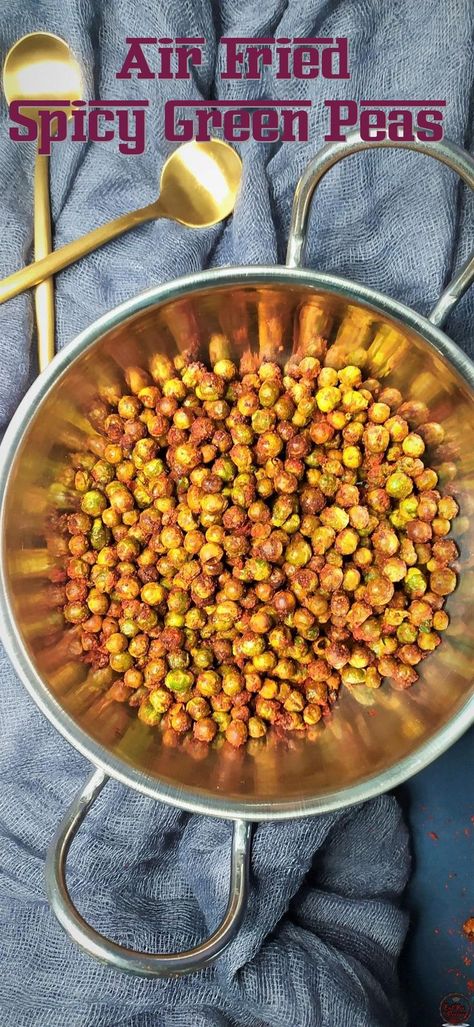 Air Fried Spicy Green Peas Recipe: https://youtu.be/c3pJMrMVXKQ

Air Fried Spicy Green Peas such an easy snack to make. Usually this snack is made by either roasting or frying the green peas but now that Air Fryers are taking over our kitchens, I found this way to be so much more efficient with of course less clean up. Wfpb Snacks, Instant Vortex Air Fryer Recipes, Green Peas Recipe, Vortex Air Fryer Recipes, Instant Vortex Air Fryer, Green Peas Recipes, Pea Snacks, Snack To Make, Peas Recipe