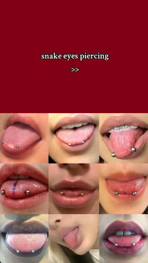 piercing ideas Emo Piercings, Snake Eyes Piercing, Industrial Piercing Jewelry, Piercing Chart, Eye Piercing, Heart Piercing, Pretty Ear Piercings, Face Piercings, Cool Piercings