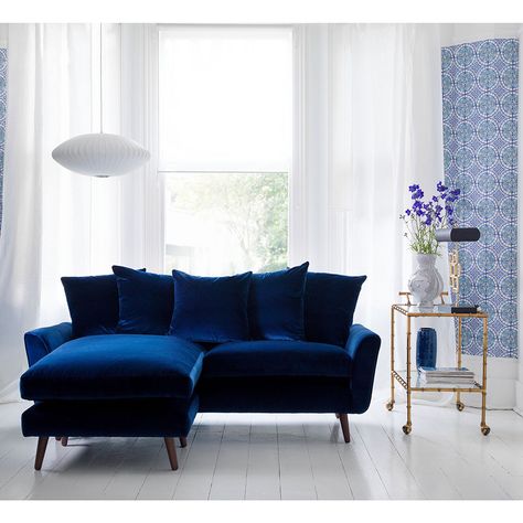 Navy sofa living room ideas