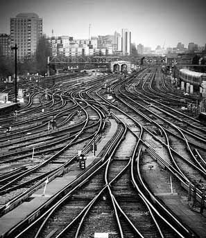 Clapham Junction - reputedly the busiest section of railway in Europe Rail Station, Railroad Art, London Family, Railroad History, New York Photography, Railroad Photography, Railroad Photos, London Town, Old London