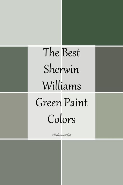 Best Sherwin Williams Green, Green Dining Room Paint, Sherwin Williams Green Paint Colors, Sherwin Williams Paint Colors Green, Green Exterior Paints, Sherwin Williams Green, Sage Green Paint Color, Olive Green Paints, Green Grey Paint