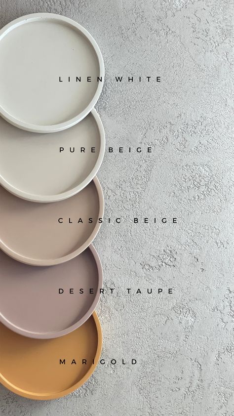 Beautiful beige color selection of handmade modern concrete trays for neutral home decor. #concretetray #vanitytray #modernhomedecor #beigeaesthetic #decorativetray #scandinavianstyle Concrete Trays, Concrete Tray, Neutral Home Decor, Catchall Tray, Instagram Creative Ideas, Neutral Home, Beige Aesthetic, Handmade Modern, Instagram Creative