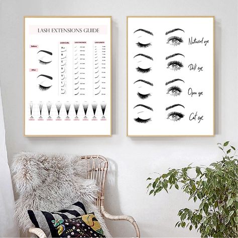 Kitchen Pictures Decor Wall Art, Makeup Wall Art, Eyelash Business, Nordic Wall Decor, Types Of Art Styles, Abstract Art Decor, Eyelash Extentions, Form Art, Art Canvas Painting