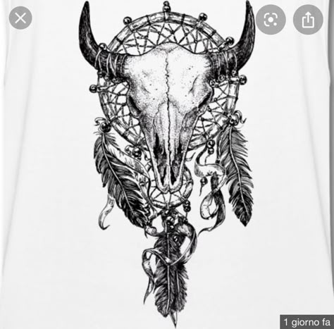 Western Tats, Bull Skull Tattoo, Indian Skull Tattoos, Cowboy Tattoo, Bull Skull Tattoos, Skull Art Tattoo, Wall Mount Decor, Cowboy Tattoos, Native American Tattoos