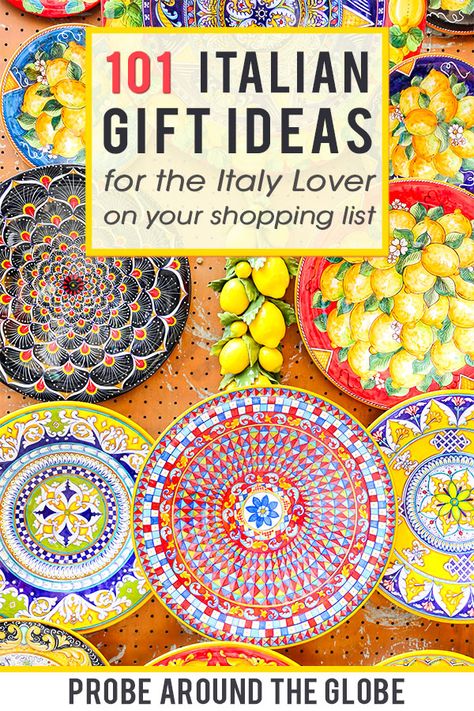 Do you need some Italian themed gift ideas for people who love Italy? I have you covered with this guide of the best Italian gift ideas for Italy lovers for this Christmas, or birthday gifts or anniversary or graduation gifts. Gift guide, gift giving, gift guide for travelers Themed Gift Ideas, Italian Gifts, Best Travel Gifts, Italy Gift, Backpacking Europe, Italy Travel Tips, Nightlife Travel, Europe Travel Tips, Foodie Travel