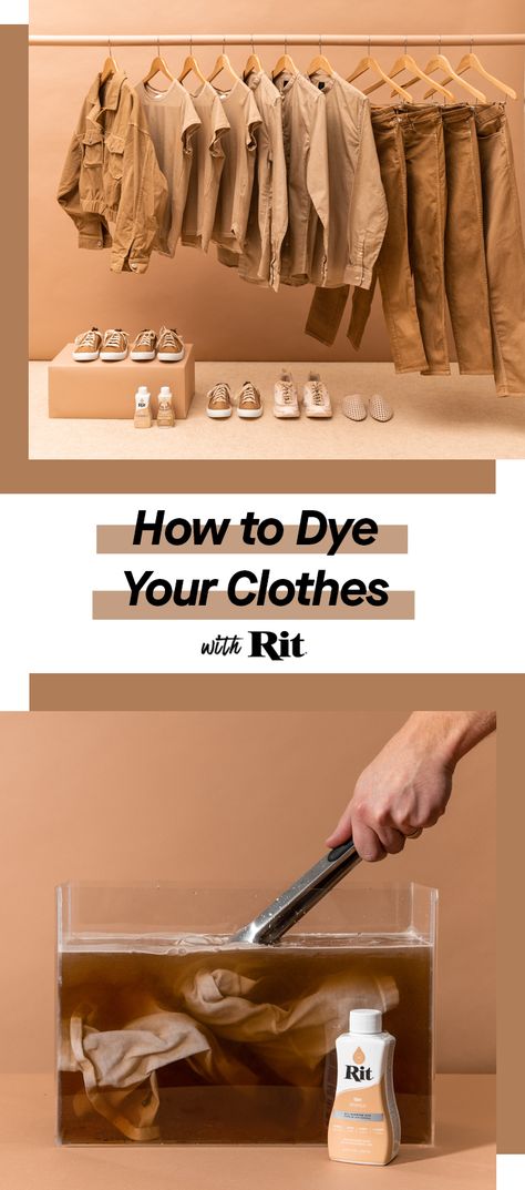 How To Dye Sweater, Rit Dye Sweatshirt, How To Brighten Dingy Colored Clothes, How To Dye A Dress, How To Dye Clothes At Home, Brown Rit Dye, Dye Clothes Diy, Rit Dye Tutorial, Rit Dye Colors Chart