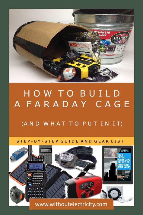 Emergency Preparedness Items, Faraday Cage, Survival Skills Emergency Preparedness, Survival Prep, Faraday Bag, Emergency Food Storage, Survival Items, Emergency Equipment, Survival Skills Life Hacks