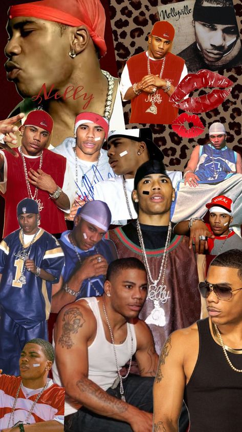 #Nelly #2000s #lepordprint #red Y2k Rapper Aesthetic, Vanilla Ice Rapper 90s, 90s Reggaeton Aesthetic, Nelly Costume Ideas, Early 2000s Rapper Fashion, Nelly Wallpapers, Nelly Outfits 2000s, Nelly Halloween Costume, 1990s 2000s Fashion