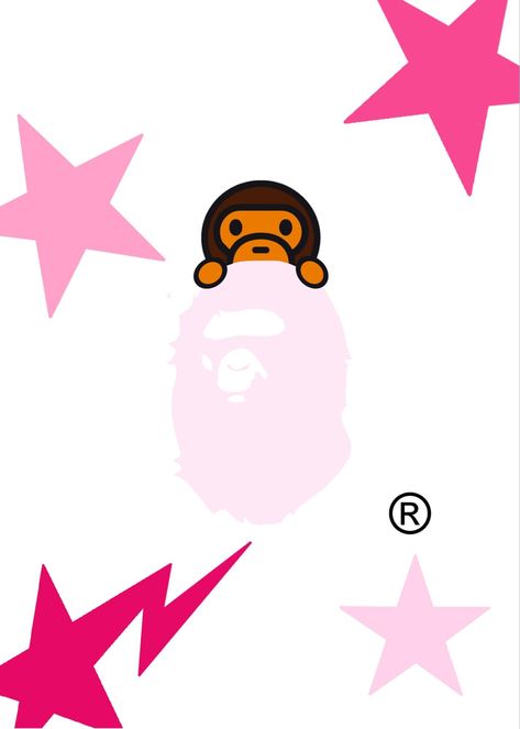 designed by me Bape Pink, Bape Art, Bape Wallpaper Iphone, Kaws Iphone Wallpaper, Pretty Wallpaper Ipad, Kaws Wallpaper, Iphone Wallpaper Stills, Iphone Wallpaper Classy, Iphone Wallpaper Hipster