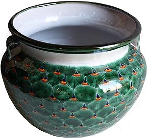 Mexican Colors, Planters For Sale, Ceramic Garden, Green Peacock, Peacock Pattern, Garden Pottery, House Design Photos, Ceramic Pots, Peacock Green