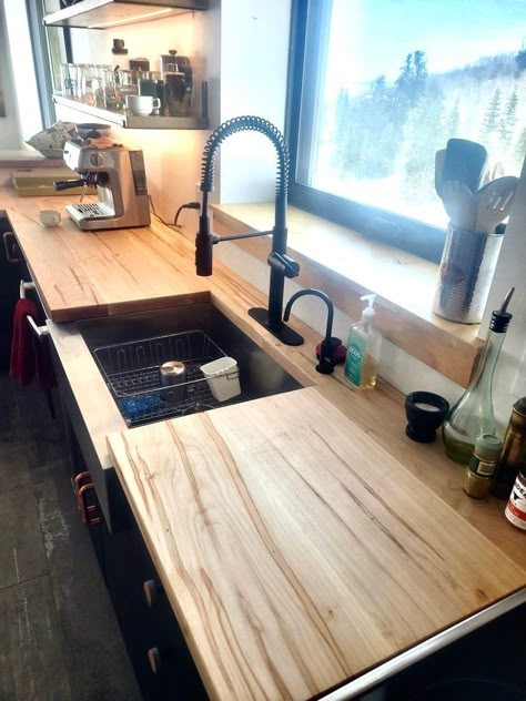 "Custom, handmade ambrosia maple slab top, made to your dimensions. Perfect for countertops, butcher blocks, kitchen islands, DIY desks and more! Handcrafted at our Michigan workshop using sustainable salvaged urban lumber. Sanded by hand to a buttery smooth finish. Premium zero-VOC natural oil finish. Maple brings a warm, vibrant glow to any space and this wood top is ready to help bring your vision into reality.  *Message us for details about custom book-matched slabs, butterfly/bowtie keys, unique features and available thicknesses-all totally customizable! *This listing is for the countertop/tabletop only - Check out this listing for the full table: https://www.etsy.com/iReclaimed/listing/645751433 *Available with living edge or standard, square edge-message us for details! *Also avail Live Edge Countertop, Butcher Block Countertops Kitchen, Diy Wood Countertops, Butcher Block Kitchen Island, Diy Butcher Block, Maple Table, Wood Countertops Kitchen, Countertop Slabs, Wooden Countertops